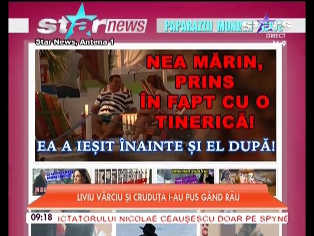 Imagini inedite cu Nea Marin! A fost prins in ofsaid