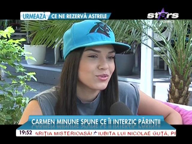 E ţinută din scurt de c&acirc;nd s-a despărţit de Franco! Carmen Minune spune ce &icirc;i interzic părinţii