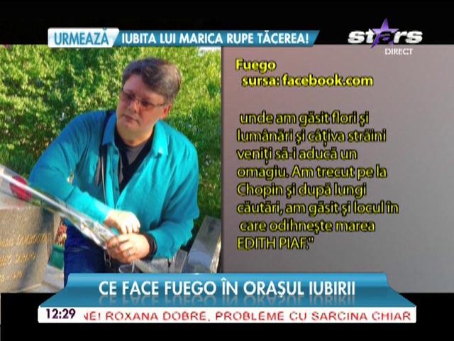 Imagini fabuloase! Ce face Fuego &icirc;n ORAŞUL IUBIRII!