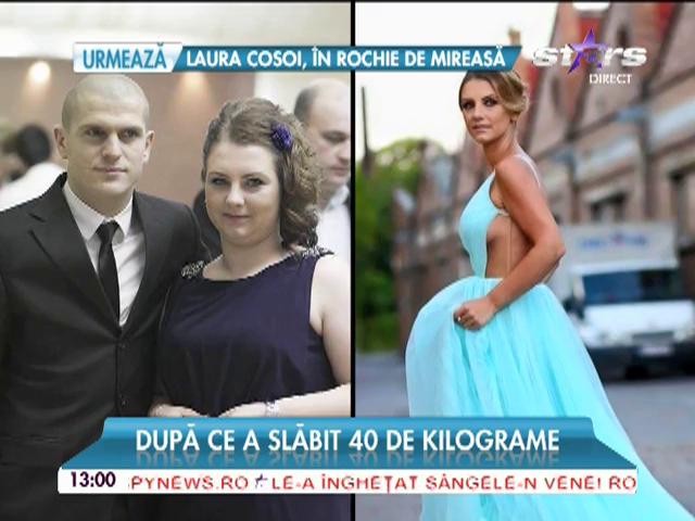 A slăbit 40 de kg şi s-a tunat! Soţia lui Bourceanu e "super piesă". Primele declaraţii după marea transformare