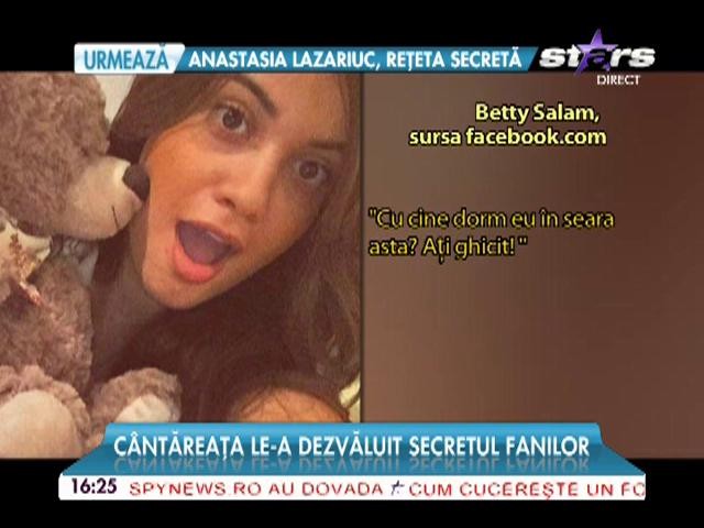 Cu cine doarme Betty Salam &icirc;n pat? Artista le-a dezvăluit secretul fanilor