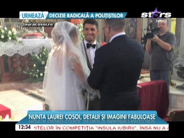 Detalii picante şi imagini fabuloase de la nunta Laurei Cosoi! Cum a arătat meniul invitaţilor?