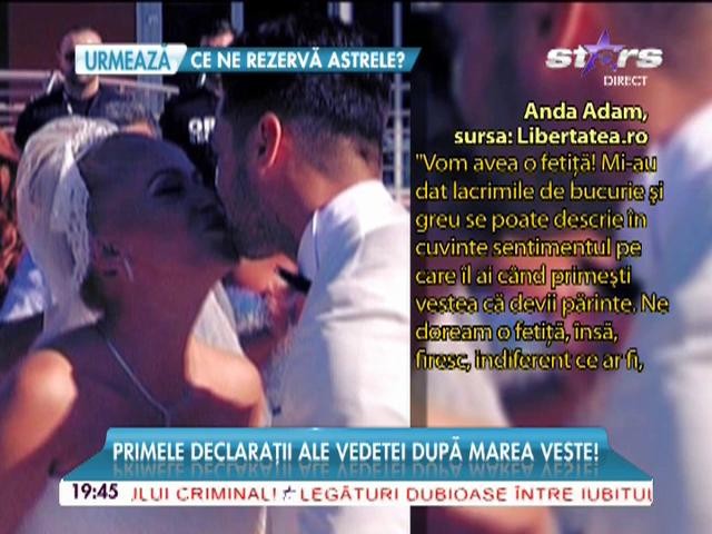 Anda Adam a aflat sexul copilului! Primele declaraţii ale vedetei după marea veste