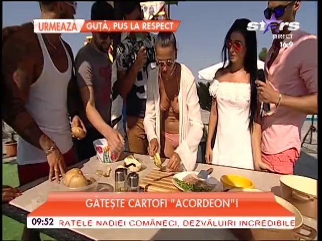 Raluca te &icirc;nvaţă cum să pregăteşti cei buni cartofi &icirc;n stil "acordeon"!