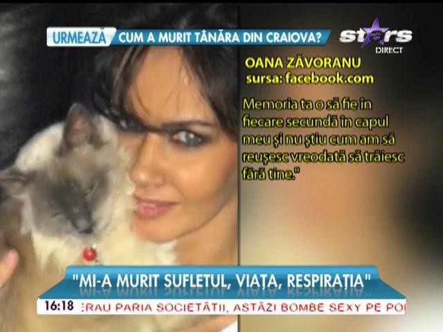 Oana Zăvoranu, &icirc;ngenuncheată de durere! A pierdut una dintre cele mai dragi fiinţe