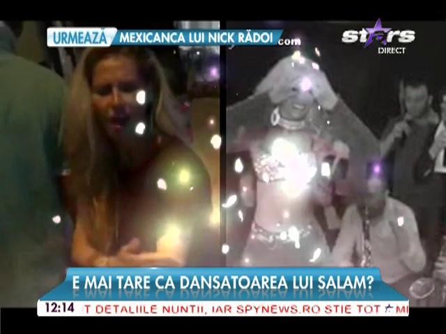 Andreea Bănică, show incendiar pe manele!  E mai tare ca dansatoarea lui Salam?