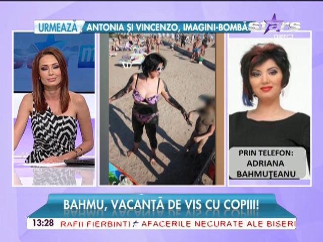 Adriana Bahmuţeanu, vacanţă la mare cu copiii. Ce fac cei trei pe litoral?