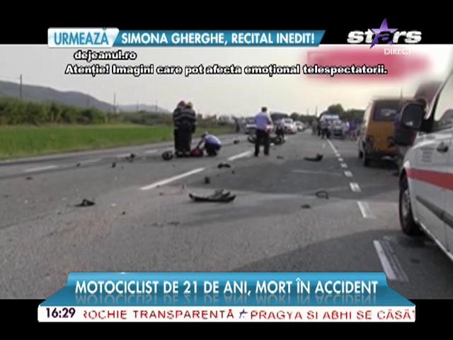 A plecat să dea BAC- ul, dar a ajuns la morgă! Un motociclist de 21 de ani, mort &icirc;n urma unul accident!