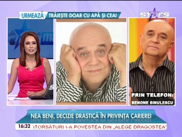 Benone Sinulescu a spus adevărul despre retragerea din muzică: "La v&acirc;rsta mea ar trebui să mă mai uit c&acirc;teodată şi &icirc;n buletin!"