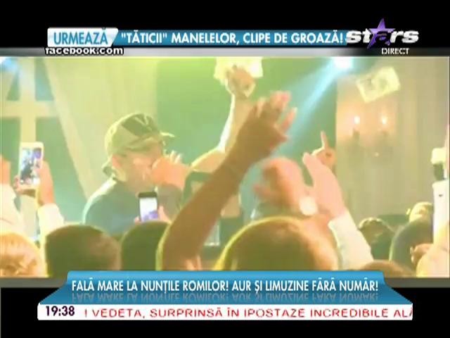 Fală mare la nunţile romilor! Cum arată o petrecere de lux "&icirc;mbrăcată" &icirc;n aur şi limuzine fără număr