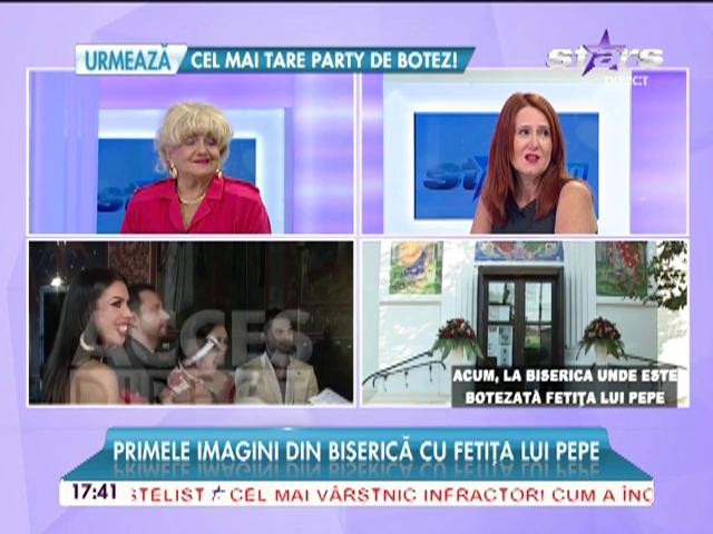 Botezul micuţei Rosei Alexandra a &icirc;nceput! Imagini emoţionante din biserică