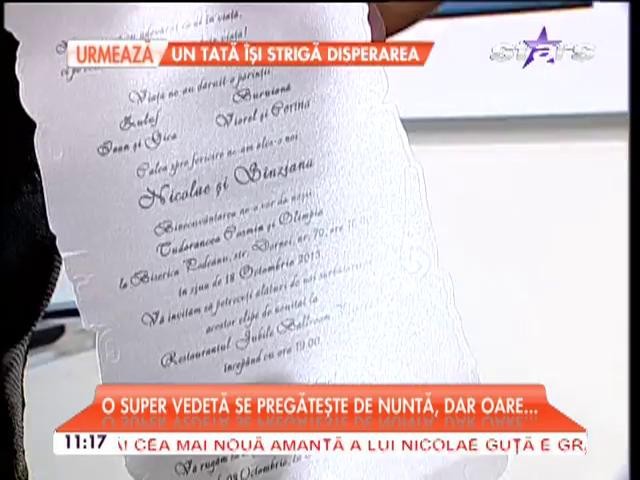 Pregătirile sunt pe ultima sută de metri! S&acirc;nziana Buruiană, gata de nuntă! Cum arată invitaţiile