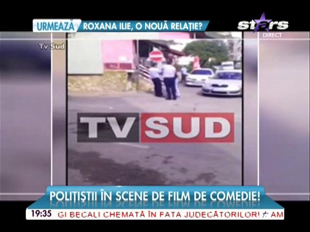 Poliţistii &icirc;n scene de film de comedie! Cum le-a scăpat un hoţ printre degete la propriu?