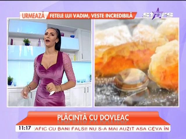 Raluca Dumitru &icirc;ţi propune un desert de toamnă savuros: "Placintă cu dovleac"