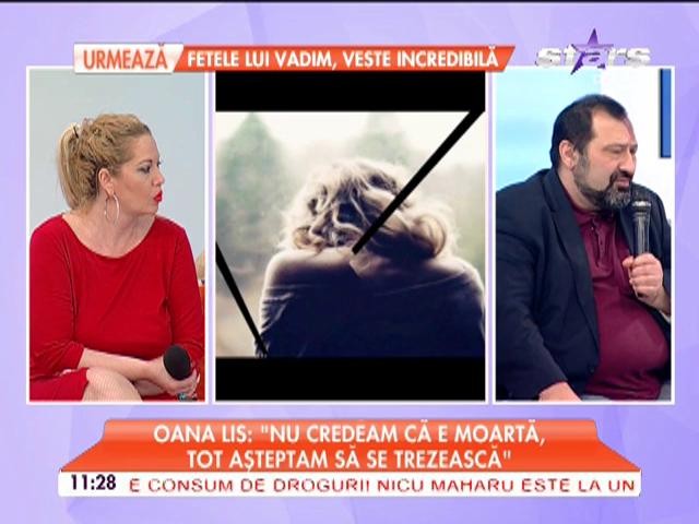 Oana Lis, cu ochii &icirc;nlăcrimaţi la televizor: "Nu am vrut să cred că mama e moartă!"