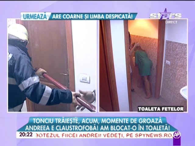 Andreea Tonciu şi asistenta lui Morar, clipe de groază! Blocate &icirc;ntr-o taoaletă cuprinsă de flăcări