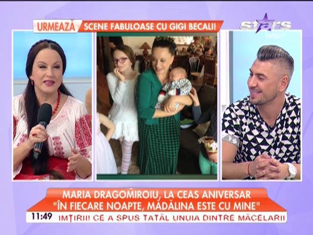 Maria Dragomiroiu, la ceas aniversar: "Am visat-o azi-noapte pe Mădălina Manole"