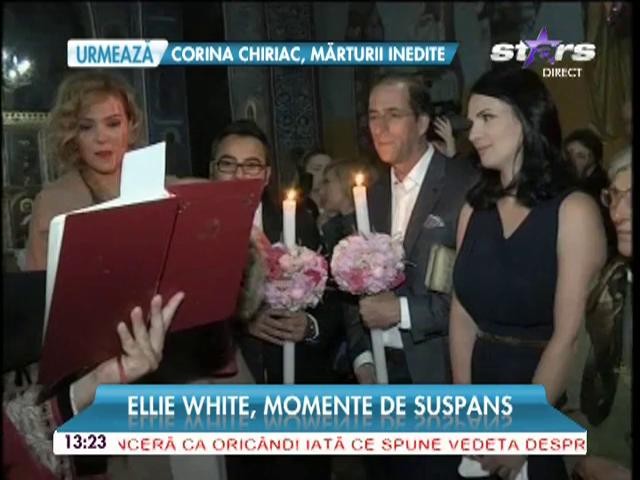 Elly White, momente de suspans. Detaliul care era să dea botezul peste cap