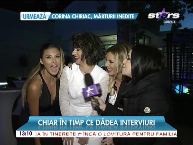 Apariţie incendiară la botezul fiului Giuliei. Cine a eclipsat-o pe vedetă, chiar &icirc;n timp ce dădea interviuri