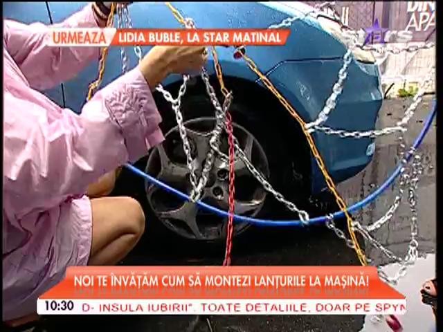 Acuş vine iarna! Te &icirc;nvăţăm cum să pui lanţurile la maşină. O să ţi se pară floare la ureche