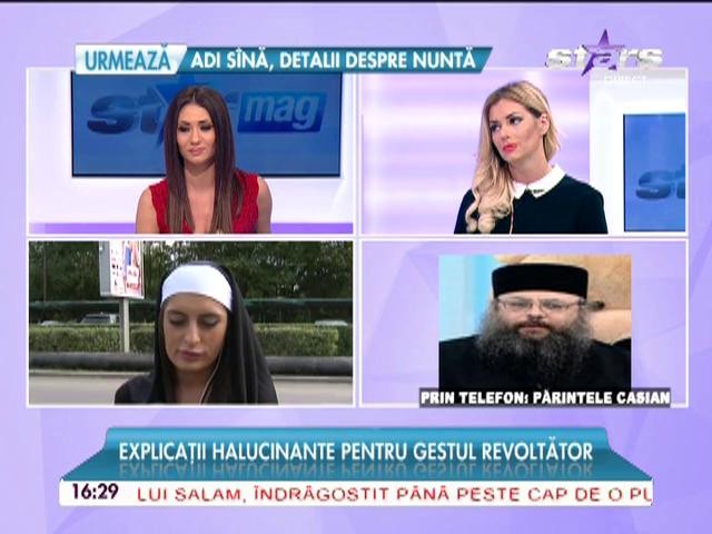 Fosta iubită a lui Nicolae Mitea s-a &icirc;mbrăcat &icirc;ntr-o călugăriţă sexy &icirc;n zi de sărbătoare! A dat explicaţii halucinante pentru gestul său
