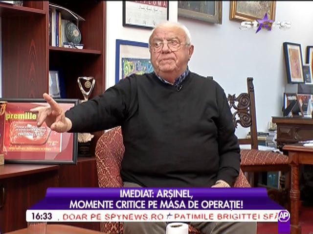 Alexandru Arșinel, noi detalii despre operaţia de transplant: "În ultimii doi ani, mi-am neglijat rinichii!"