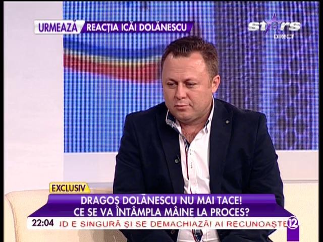 Dragoş Dolănescu, prima apariţie &icirc;ntr-un studio de televiziune din acest an: "Mă &icirc;mpac cu Ionuţ dacă primesc jumătate din drepturile de autor!"