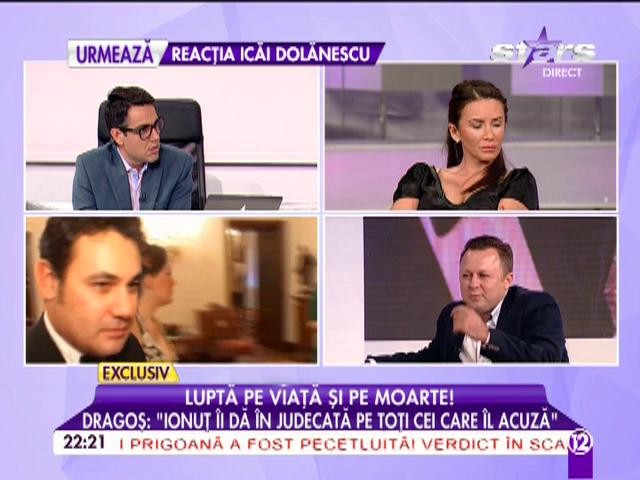 Dragoş Dolănescu, prima apariţie &icirc;ntr-un studio de televiziune din acest an: "Mă &icirc;mpac cu Ionuţ dacă primesc jumătate din drepturile de autor!" 2