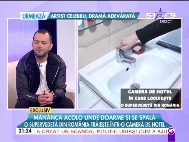 Măn&acirc;ncă acolo unde doarme şi se spală! O supervedetă din Rom&acirc;nia trăieşte &icirc;ntr-o cameră de hotel