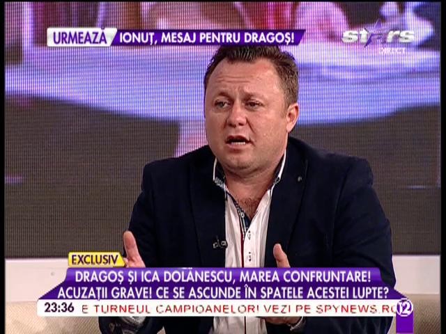 Reacţia halucinantă a lui Dragoş după ce Ica Dolănescu l-a numit "frustrat"