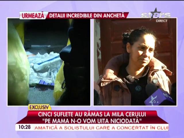 Cinci suflete au rămas la mila cerului: "Pe mama nu o vom uita niciodată!"