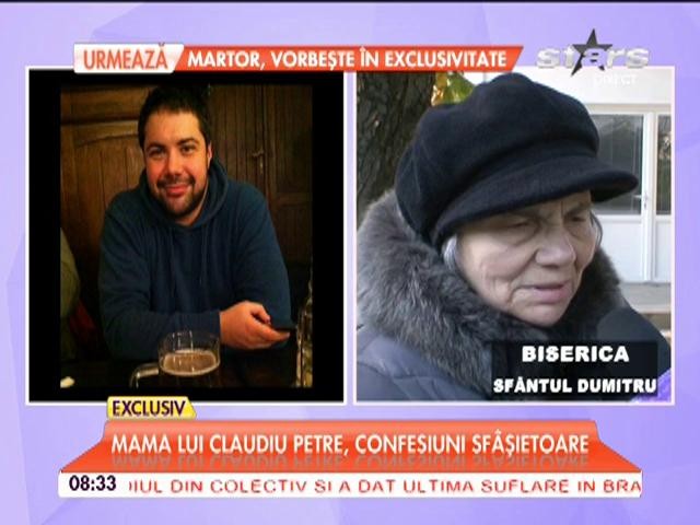 Mama lui Claudia Petre, confesiuni sf&acirc;ş&acirc;ietoare: "&Icirc;mi pl&acirc;ng durerea &icirc;n linişte, o să-l &icirc;nmorm&acirc;ntăm m&acirc;ine!"