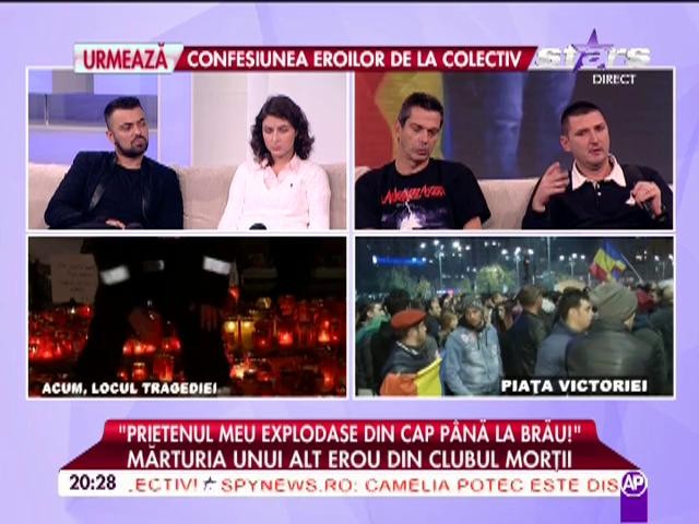 A scăpat teafăr şi nevătămat din incendiul din Colectiv! Indiciile premonitorii i-au salvat viaţa: "Prietenul meu a explodat din cap p&acirc;nă la br&acirc;u"