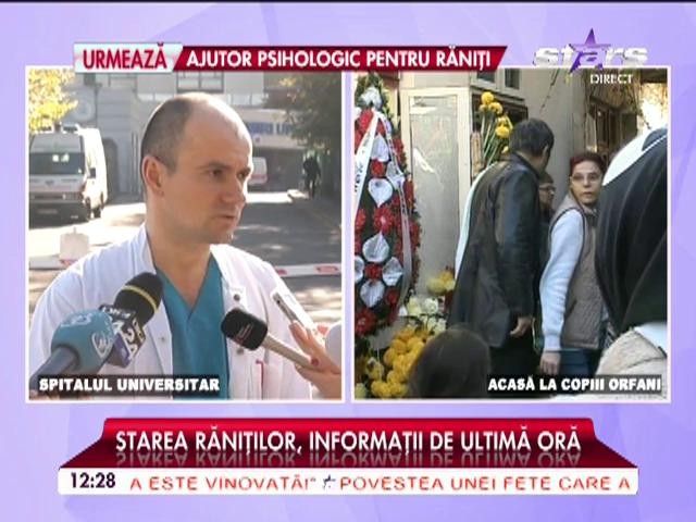 Informaţii de ultimă oră despre starea răniţilor de Spitalul Municipal! &Icirc;n ce stare se află tinerii arşi la Clubul Colectiv