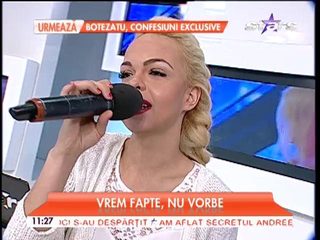 Se laudă că are voce, dar s-a făcut din nou de r&acirc;s! Barbie de Rom&acirc;nia a c&acirc;ntat live! Mai bine &icirc;ţi acoperi urechile