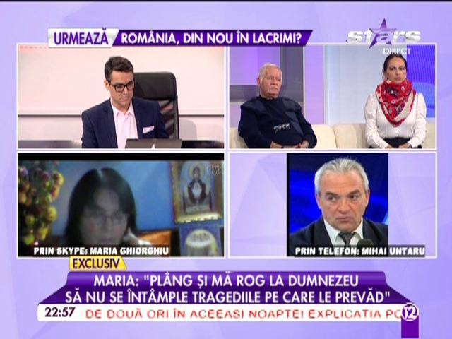 Femeia care a prevăzut cele mai mari tragedii, declaraţii şocante: "Premoniţiile &icirc;mi apar timp de două secunde. Am prevăzut cu mult timp &icirc;nainte că va cădea Guvernul Ponta!" Actualitate | mihaela.tudor | 2015-11-16 22:45:00