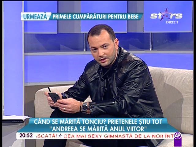 C&acirc;nd se va mărita Andreea Tonciu? Simona Traşcă a dat-o de gol, &icirc;n direct 2