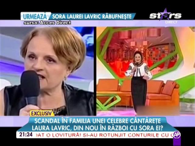 Scandal &icirc;n familia unei celebre c&acirc;ntăreţe! Laura Lavric, din nou &icirc;n război cu sora ai
