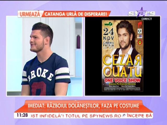 Cezar Ouatu, obligat să-şi schimbe look-ul: "Mă simt ca un castravete!"