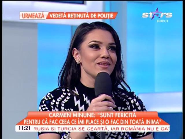Carmen Minune, cuprinsă de emoţii puternice: "Am avut furnicături pe piele!"