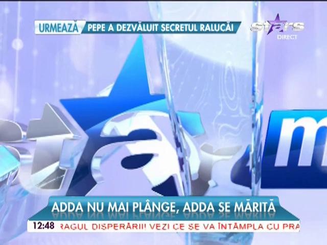 Adda nu mai pl&acirc;nge, Adda se mărită: "La nuntă vor fi 250 de invitaţi!"