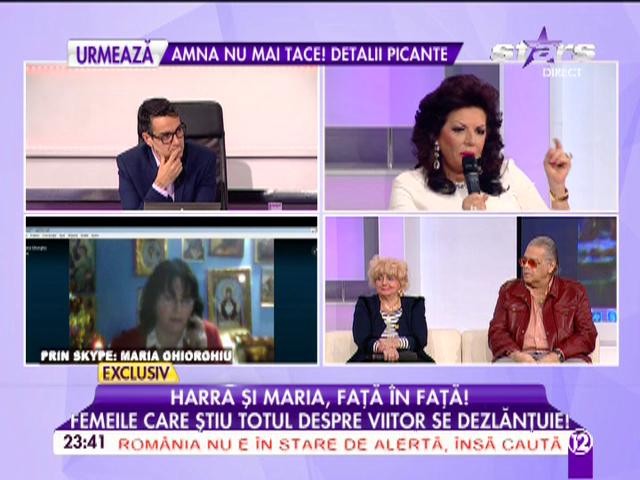 Carmen Harra şi Maria Ghiorghiu, faţă &icirc;n faţă! Cele două clarvăzătoare au concluzionat: există extratereştrii