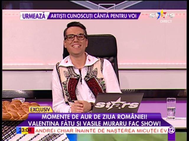Momente de aur de Ziua Rom&acirc;niei! Valentina Fătu şi Vasile Muraru fac show la "Agentul Vip"!