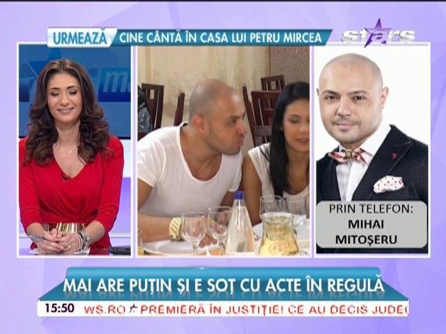 Cum s-a hotăr&acirc;t Mihai Mitoşeru să se căsătorească cu iubita lui, Noemi: "Mă sperie un act, habar n-am de ce!"