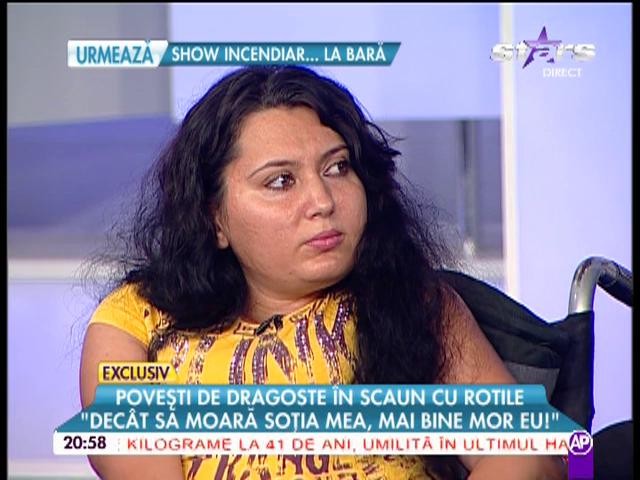 Larisa Bercea, gest emoţionant pentru femeia care trăieşte &icirc;n scaun cu rotile de la 6 ani! A impresionat-o p&acirc;nă la lacrimi povestea ei