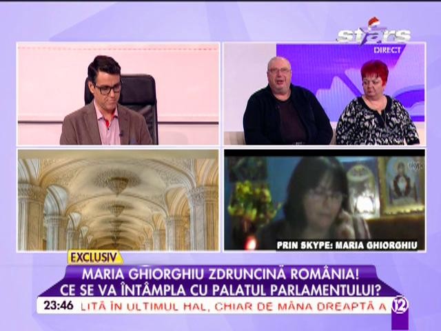Bucureştiul &icirc;n flăcări de Crăciun? Maria Ghiorghiu a văzut Casa Poporului &icirc;n flăcări
