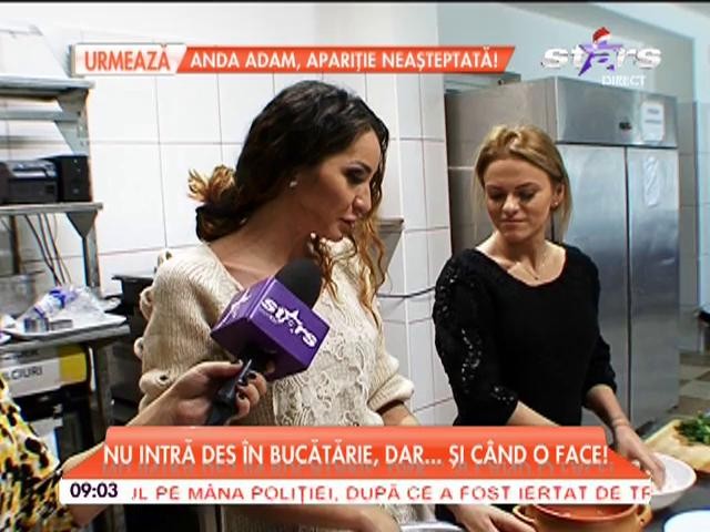 Nu intră des &icirc;n bucătărie, dar şi c&acirc;nd o face...! Şi divă şi gospodină?