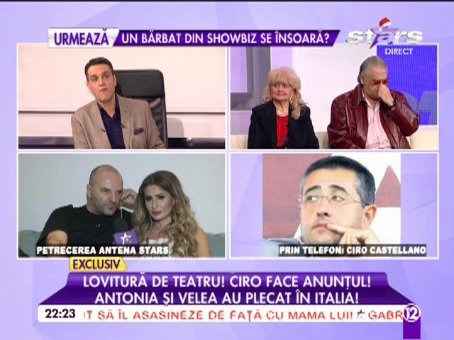 Lovitură de teatru! Ciro Castellano a făcut anunţul: "După at&acirc;tea insistenţe, Antonia şi Velea au plecat la Maya, &icirc;n Italia" 2