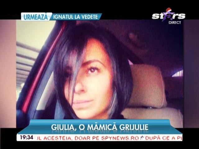 Giulia, o mamă grijulie! Nu mai are deloc timp pentru ea: "De c&acirc;nd am copii am &icirc;nceput să mă trezesc la ore care nici nu ştiam că există!"