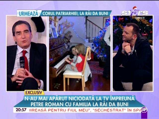 Prima apariţie la TV a familiei lui Petre Roman. Cel mai sincer interviu